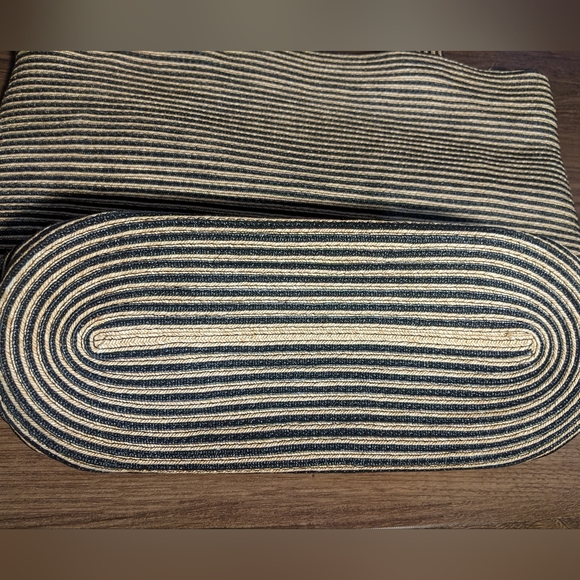 NWOT! Eric Javits - Squishee Tote II | Natural & Black Stripes | ~16x13x5 - Picture 4 of 17